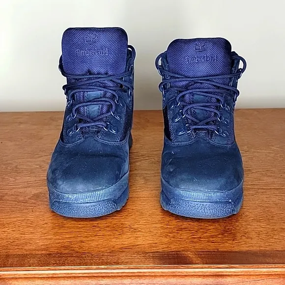 Timberland Euro Hiker Boots Size 7 Navy Blue