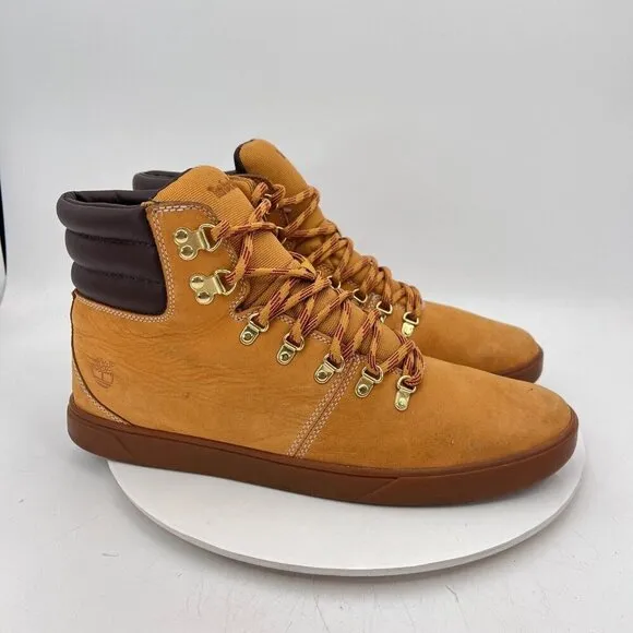 Timberland Groveton Alpine Men Size 13 6918B Brown Wheat Nubuck Leather Boot