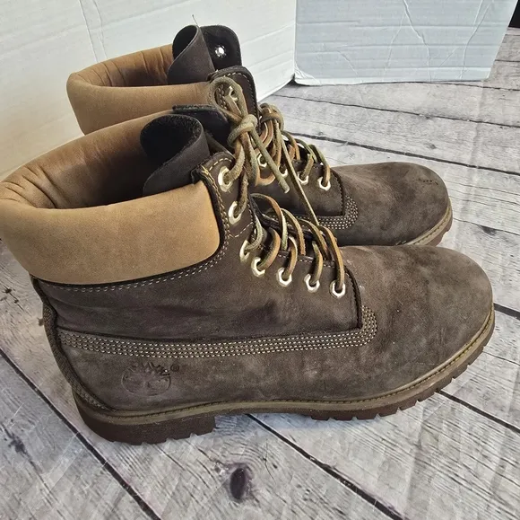 TIMBERLAND MEN'S BOOTS 6&quot; PREMIUM BROWN 20572 SIZE 10.5
