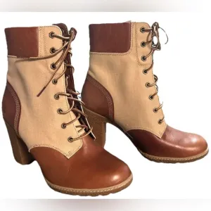 Timberland Tillston Cream/Brown Prairie Festival Cottagecore Nubuck Style Boots