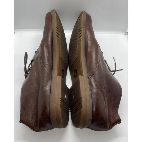 Timberland Yorkdale Men's Sz 13 Brown Leather Chukka Boots Lace Up Shoes A22GK