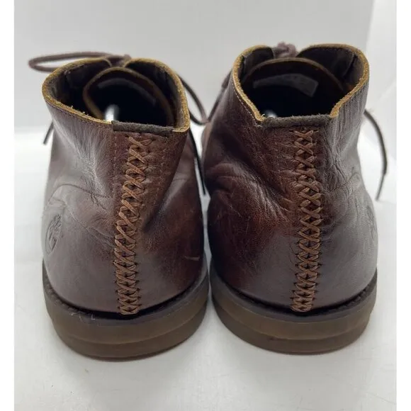 Timberland Yorkdale Men's Sz 13 Brown Leather Chukka Boots Lace Up Shoes A22GK