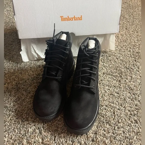 Timberland Youth Black Boots - Size 13