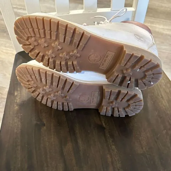 Timberland Rose Gold Boots size 8