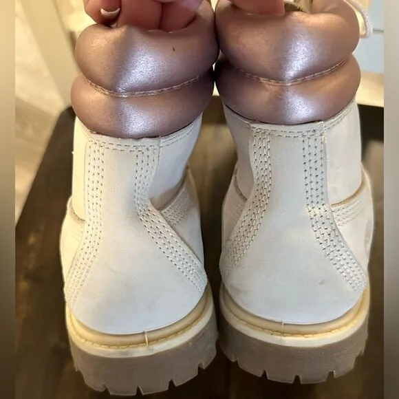 Timberland Rose Gold Boots size 8