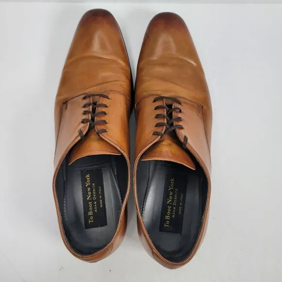 To Boot New York Adam Derrick Men's Brown Leather Oxford Shoes US Size 11