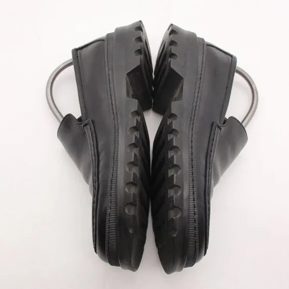 To Boot New York Black Leather Loafer Men's Size 8.5 Chunky Big Sole Shoes