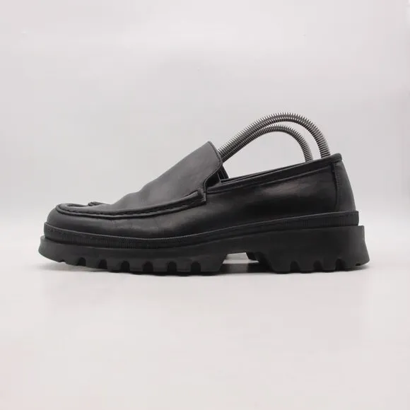 To Boot New York Black Leather Loafer Men's Size 8.5 Chunky Big Sole Shoes