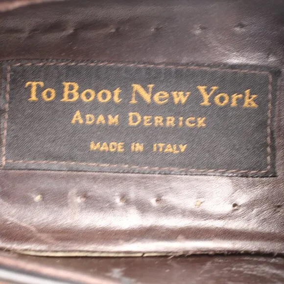 To Boot New York Black Leather Loafer Men's Size 8.5 Chunky Big Sole Shoes