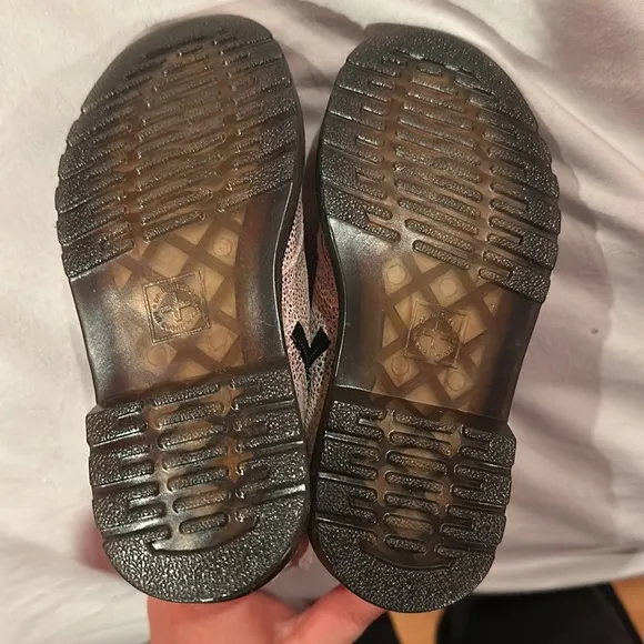 Toddler Dr martens pale iridescent boots
