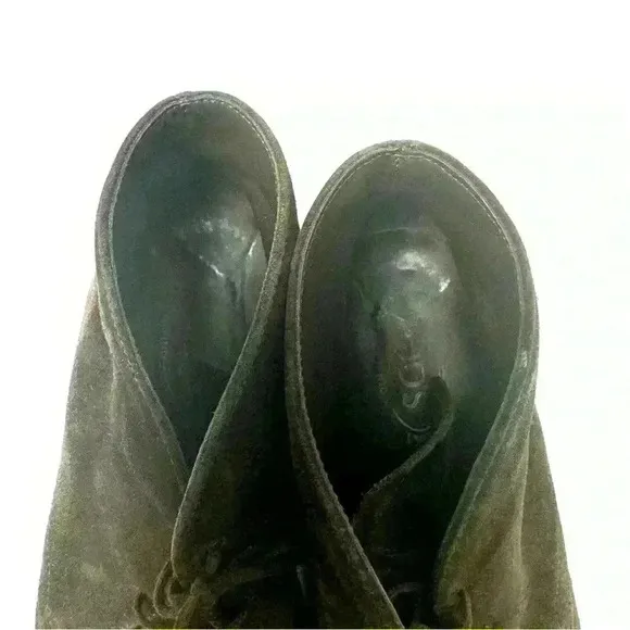 Tods Brown Leather Casual Lace Up Chukka Driving Ankle Boots Shoes Men's 10