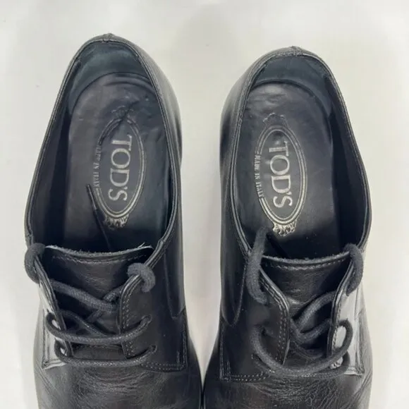 TOD’S Made in Italy 🇮🇹 LUXURY LEATHER Oxford Dress Shoes Size 6.5
