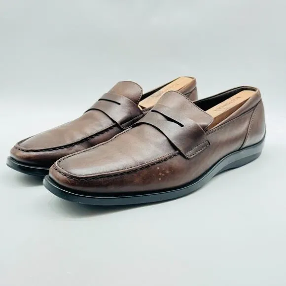 Tods Shoes Mens UK 10.5 US 12 Brown Leather Driving Loafer Casual Luxury Italian