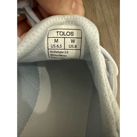 Tolos Archetype 2.0 White Women's Size 8 - Men's Size 6.5 NWOB UNISEX