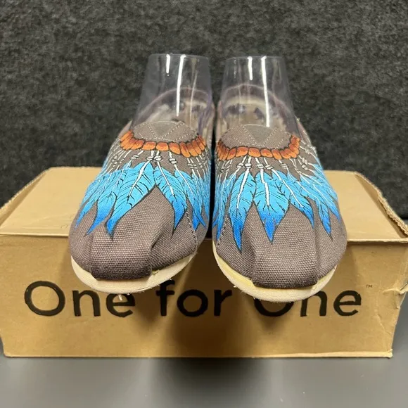Toms Classic Alpargata “Feathers” Women’s Shoe Size 8.5