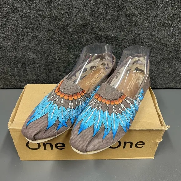 Toms Classic Alpargata “Feathers” Women’s Shoe Size 8.5