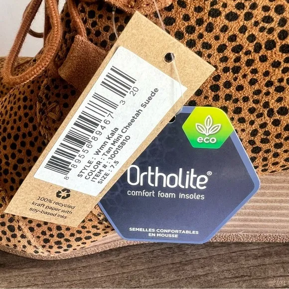 Toms Kala Women's Mini Cheetah Suede Wedge Boot Size 7.5 SKU#241143