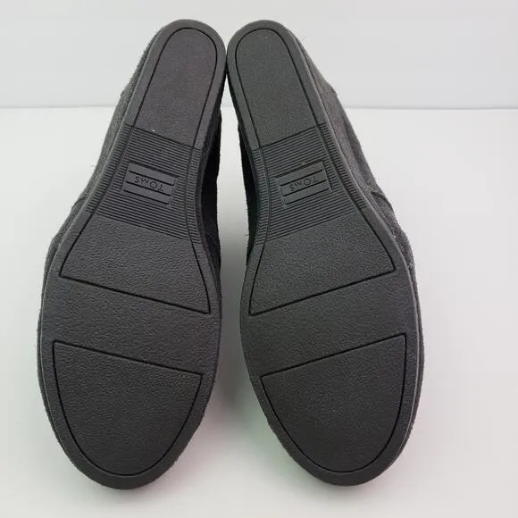 Toms Kala Womens Size 9 Gray Suede Lace Up Wedge Ankle Bootie Shoes 10012957
