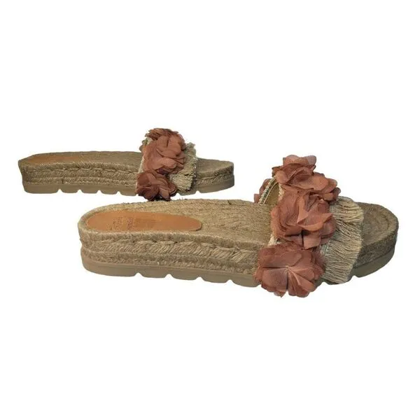 Toni Pons Espadrilles Floral Sandals (Size 8.5)