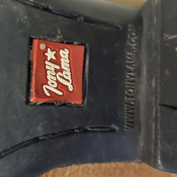 Tony Lama Boots Rojo Brindle LL400  Kids Size 4D brown and tan Cowboy western