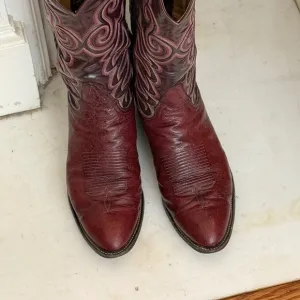 Tony Lama smooth ostrich 10.5 D width USA Made Boots