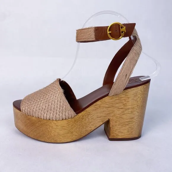 Tory Burch Camilla 100mm Platform Sandals Savannah 7.5