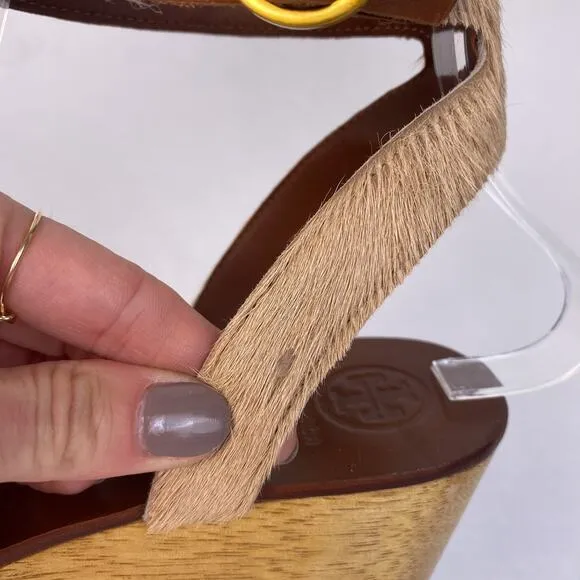 Tory Burch Camilla 100mm Platform Sandals Savannah 7.5