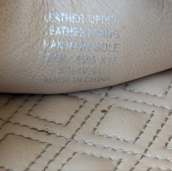 Tory Burch Cream Quilted Women's Slides