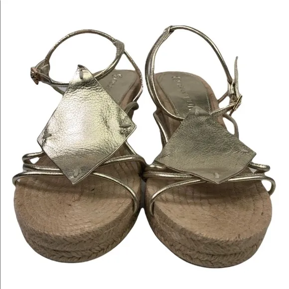 Tory Burch Diamond Patch Espadrille Wedge Shoes