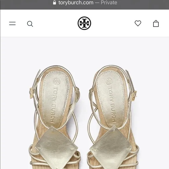 Tory Burch Diamond Patch Espadrille Wedge Shoes