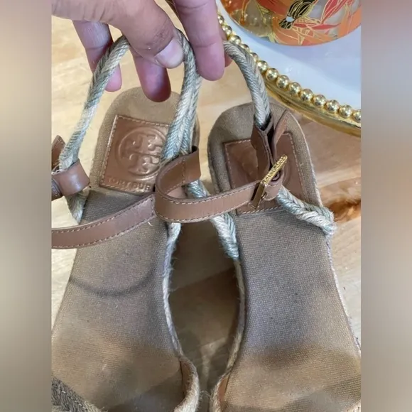 Tory burch Espadrilles Wedge Heels Sandals 8m