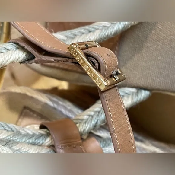 Tory burch Espadrilles Wedge Heels Sandals 8m
