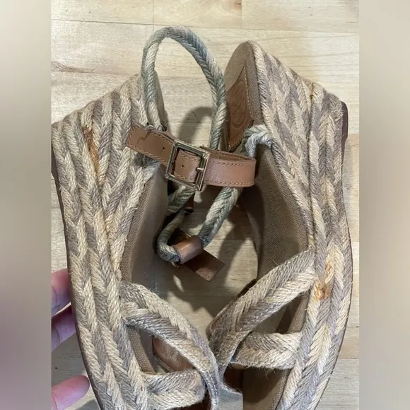 Tory burch Espadrilles Wedge Heels Sandals 8m