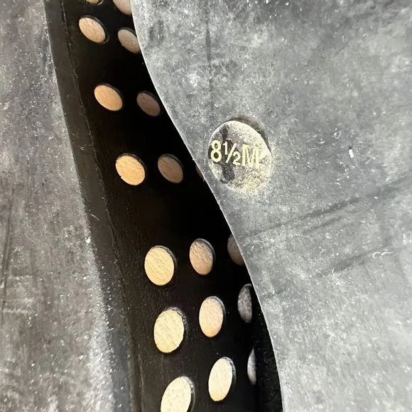 Tory Burch Espadrilles Wedge Sandals 8.5 M‎ Black Suede Slingback