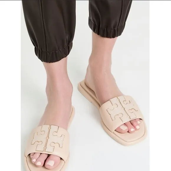 Tory Burch Ines Dolce de Leche Leather slide size 10.5 women’s