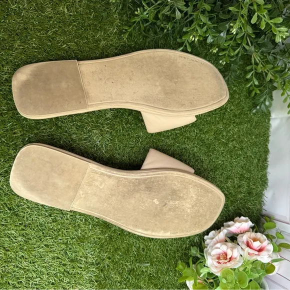 Tory Burch Ines Dolce de Leche Leather slide size 10.5 women’s