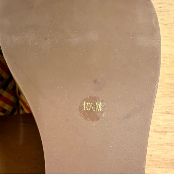 Tory Burch Ines Woven Wedge Slides Platform Shoes Sandals Size 10.5