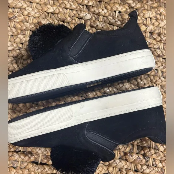 Tory Burch PomPom Platform Sneakers Size 7.5