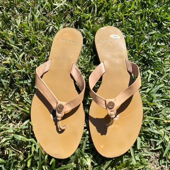 Tory Burch🍂🍁Manon Leather Thong Sandals Size 10