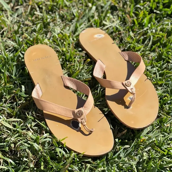 Tory Burch🍂🍁Manon Leather Thong Sandals Size 10