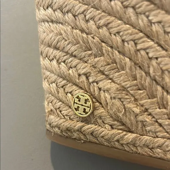 Tory Burch Ivory  Wedge Sandals 8.5