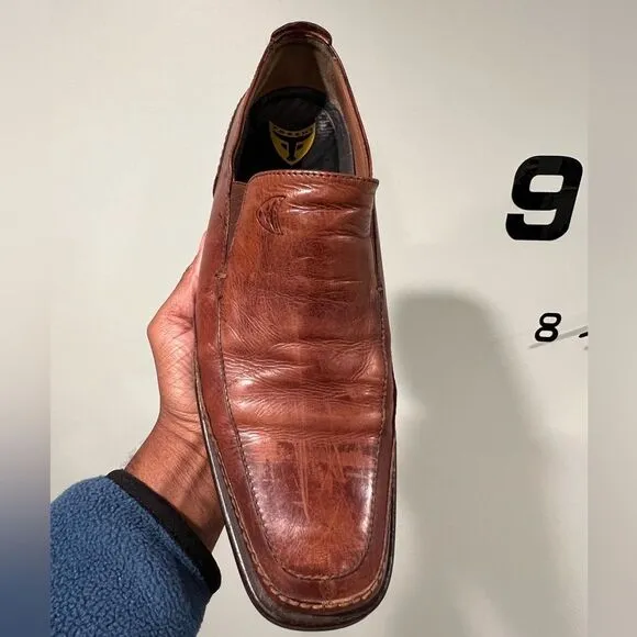 Toschi Brown Leather Loafers Mens 9