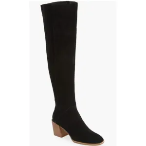 TREASURE &amp; BOND Women's Dylan Over-the-Knee Black Suede Boots size 7M NWOB