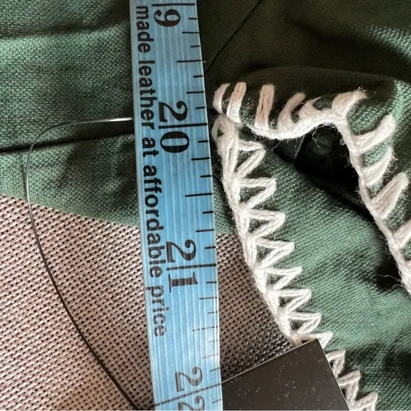 Tuckernuck Pomander place Finley flutter sleeve mini dress xl Green stitching