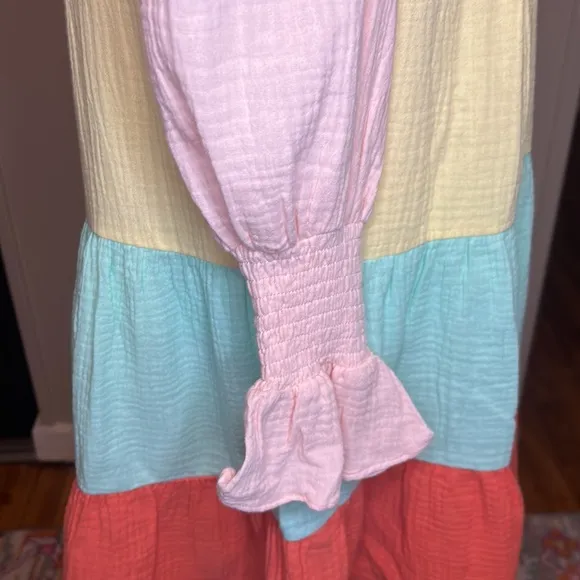 Tuckernuck Pomander Place Kenzo Long Sleeve Tiered Mini Sorbet Pastel Size Small