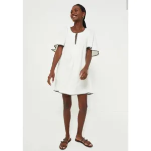 Tuckernuck Pomander Place White Stitch Finley Flutter Sleeve Dress NWT XXS 2XS