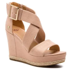 Ugg 9.5 Peach Rope Wedge
