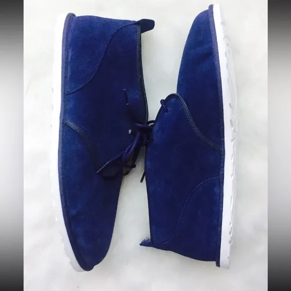 Ugg Australia Maksim Blue Navy Men's Lace Up Chukka Boots Shoes Size 18