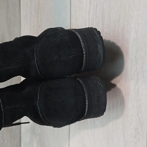 UGG Australia Women Gradin Combat Lace Up Leather Boots Chunky Shoes sz 7.5
