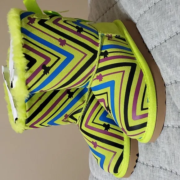 UGG Bailey Bow Galactic print boots NWOT